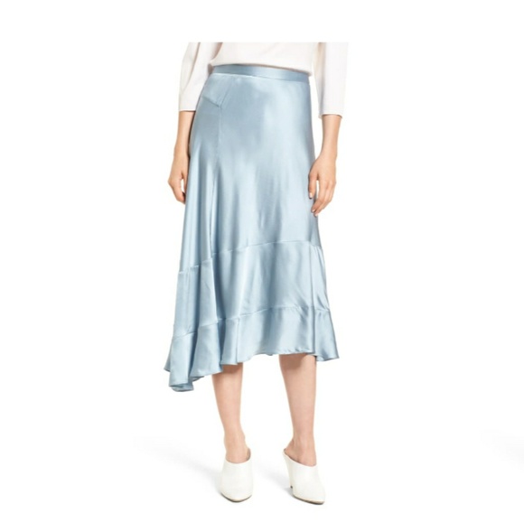 Lewit silk asymmetrical ruffle skirt Size 14